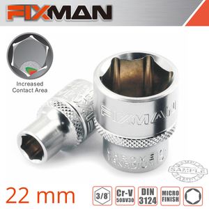 FIXMAN 3/8' Drive Hex Socket 22mm